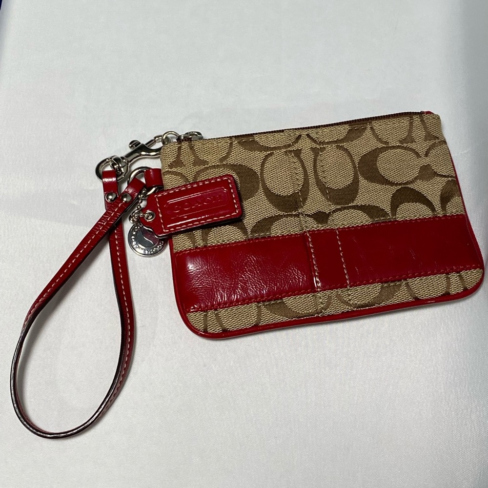 Coach ~ Red Wristlet